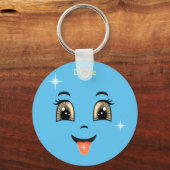Cute Divine Happy face Sleutelhanger (Voorkant)