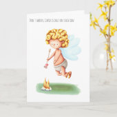 Cute Divorce en Single Enmoegement Kaart (Gele Bloem)