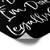 Cute Divorce Gift Funny I Do I Did I'm Done Legall Poster (Hoek)