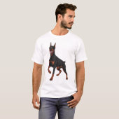 Cute Doberman Dog Lover Design for Doberman Owners T-shirt (Voorkant volledig)