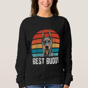 Cute Doberman Hondenliefhebber Retro Funny Best B Trui