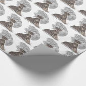 Cute Doberman Pinscher Puppy Cadeaupapier (Hoek)