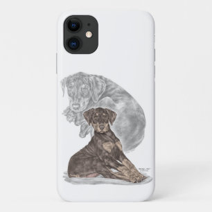 Cute Doberman Pinscher Puppy Case-Mate iPhone Case