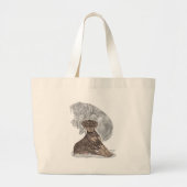 Cute Doberman Pinscher Puppy Grote Tote Bag (Voorkant)