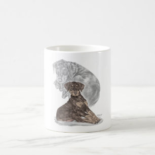 Cute Doberman Pinscher Puppy Koffiemok