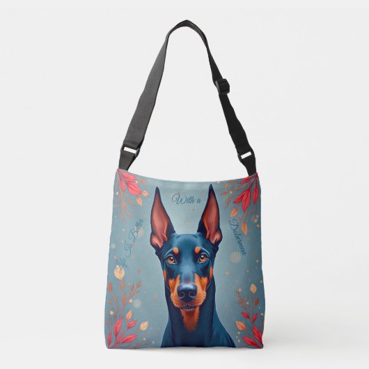 Cute Doberman Pinscher Tote Bag – Matching Pet Lov (Voorkant)