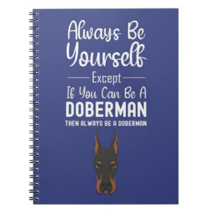 Cute Dobermann-cadeaus Hond Dierenhuisdieren Puppy Notitieboek
