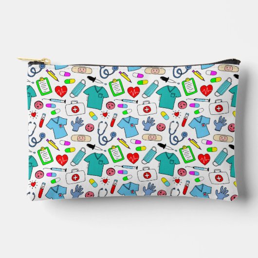 Cute Doctor Nurse Medical Supply Pattern Etui (Voorkant)