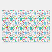 Cute Doctor Nurse Medical Supply Pattern Inpakpapier Vel (Voorkant 3)