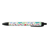 Cute Doctor Nurse Medical Supply Pattern Zwarte Inkt Pen (Bodem)