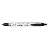Cute Doctor Nurse Medical Supply Pattern Zwarte Inkt Pen (Achterkant)