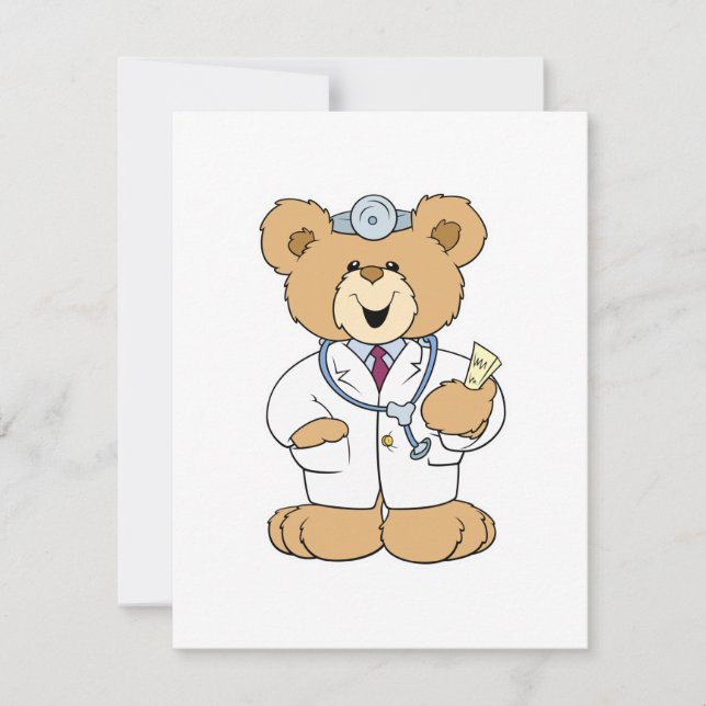 Cute Doctor Teddy Bear (Voorkant)