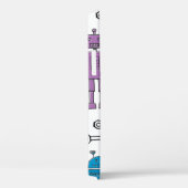 Cute doedle robots. Naadloos patroon. Cartoon Case-Mate iPhone Case (Achterkant / Rechts)