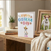 Cute Dog Adoption Anniversary Happy Gotcha Day Kaart
