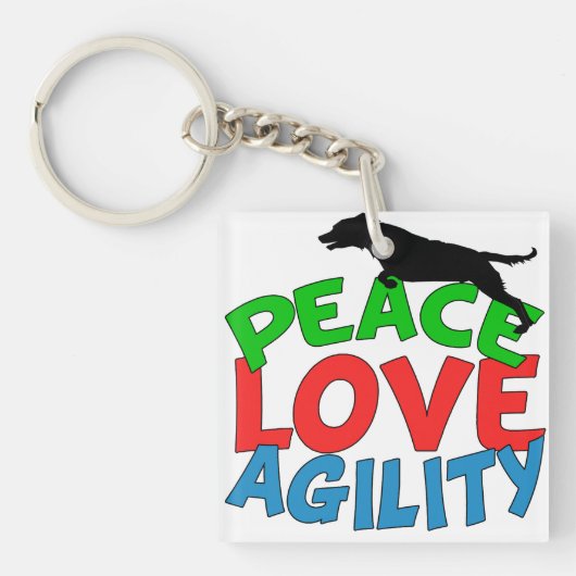 Cute Dog Agility Sleutelhanger (Voorkant)