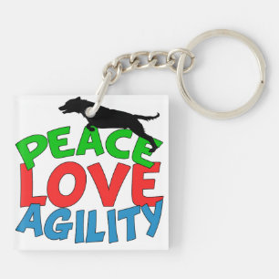 Cute Dog Agility Sleutelhanger