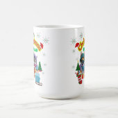 Cute dog and cat Christmas squad design  Koffiemok (Center)