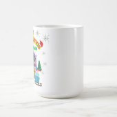 Cute dog and cat Christmas squad design Koffiemok (Center)