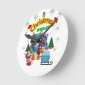 Cute dog and cat Christmas squad design  Ronde Klok (Hoek)