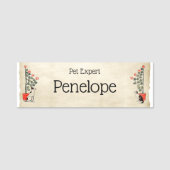 Cute  Dog and Cat Pet Store Animal Expert Naamplaatje (Voorkant)
