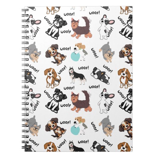 Cute Dog and Woof! Notitieboek (Voorkant)