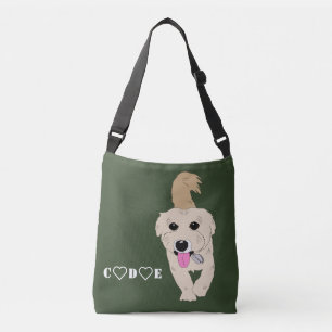Cute dog animal crossbody tas