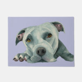 Cute Dog Art | Amerikaanse Pit Bull Terrier Deurmat (Voorkant)