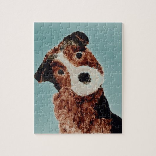 Cute Dog Art Terrier Legpuzzel (Verticaal)