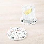 Cute dog Art Zandsteen Onderzetter (Zijkant)