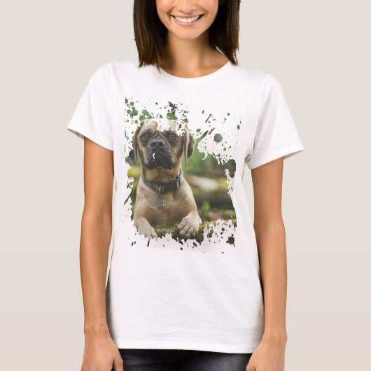 Cute Dog Artwork T-shirt (Voorkant)