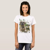 Cute Dog Artwork T-shirt (Voorkant volledig)