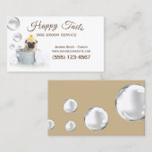 Cute Dog Bath Grooming Service Visitekaartje (Voorkant / Achterkant)