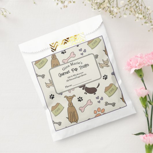 Cute Dog-behandelingen Bedankzakje (Gezegeld)