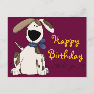 Cute Dog Birthday Briefkaart