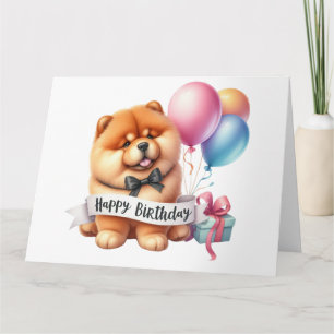 Cute Dog Birthday Card Kaart