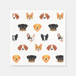 Cute Dog Birthday Party Servet