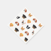 Cute Dog Birthday Party Servet (Hoek)