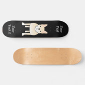 Cute Dog. Bleke Cream French Bulldog. Persoonlijk Skateboard (Horizontaal)