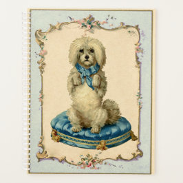 Cute Dog Blue Cushion  reproductie Planner