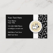 Cute Dog Botten Theme Trendy Visitekaartjes (Voorkant)