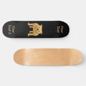 Cute Dog Cartoon. Red Bulldog. Persoonlijk Skateboard (Horizontaal)