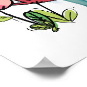 Cute Dog Cat Friends maken de wereld prachtig Poster (Hoek)