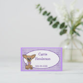 Cute dog Children's Calling Card Contactkaartje (Staand voorkant)
