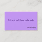 Cute dog Children's Calling Card Contactkaartje (Achterkant)