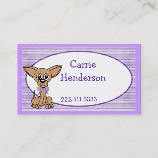 Cute dog Children's Calling Card Contactkaartje (Voorkant)
