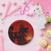 Cute Dog Chinese Year Zodiac Birthday Paper Bord (Feest)