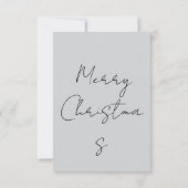 “Cute Dog Christmas Card – Santa Hat Holiday Greet Bedankkaart (Achterkant)