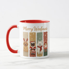 Cute Dog Christmas – Merry Woofmas Mok