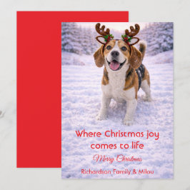 Cute Dog Christmas Sweet Quote | Holiday Card Feestdagenkaart