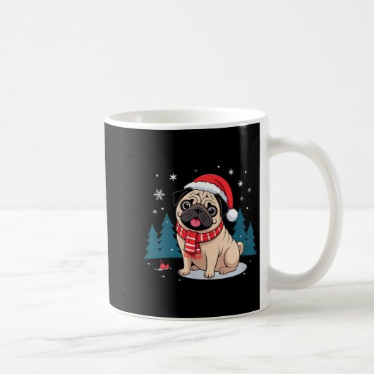 Cute Dog Christmas Valentines Design  Koffiemok (Rechts)
